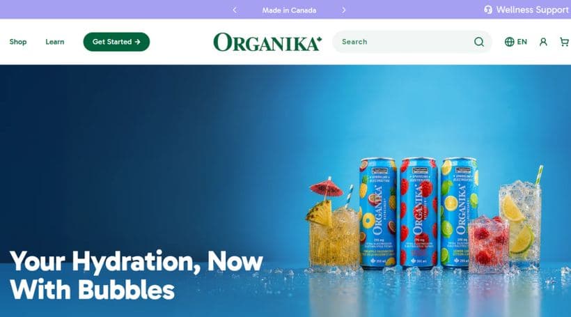 Organika storefront, a client of Pro Marketer