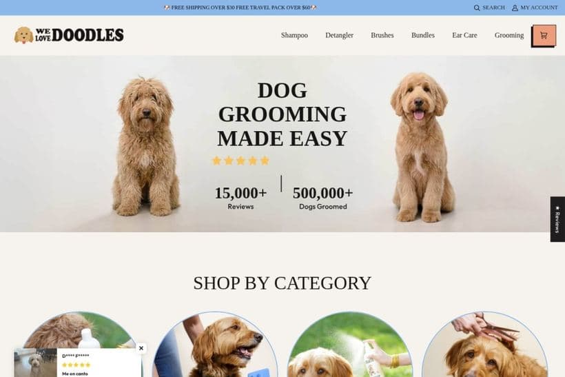 We Love Doodles storefront, a client of Byteout