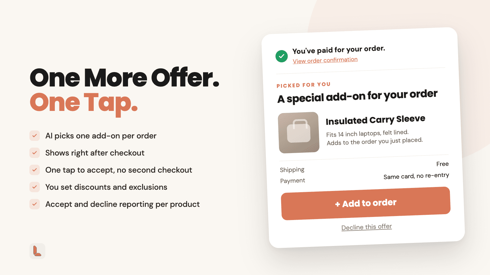 Libautech AI Post Purchase shown on its Shopify App Store listing.