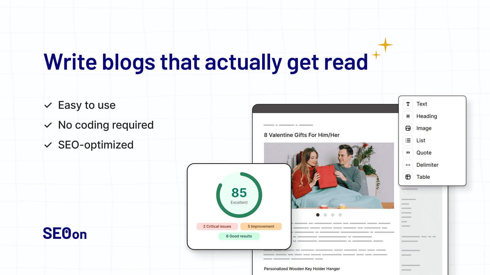 Avada AI Content Blog Builder shown on its Shopify App Store listing.