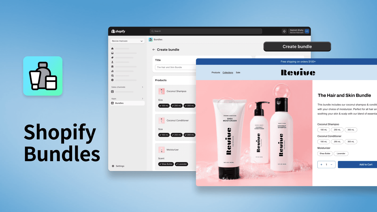 Shopify Bundles shown on its Shopify App Store listing.