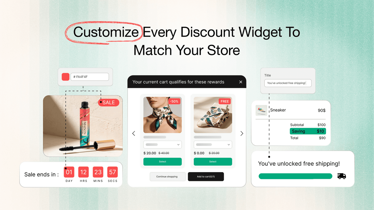 Discounty scheduling a sitewide sale with sale badges and automatic end.
