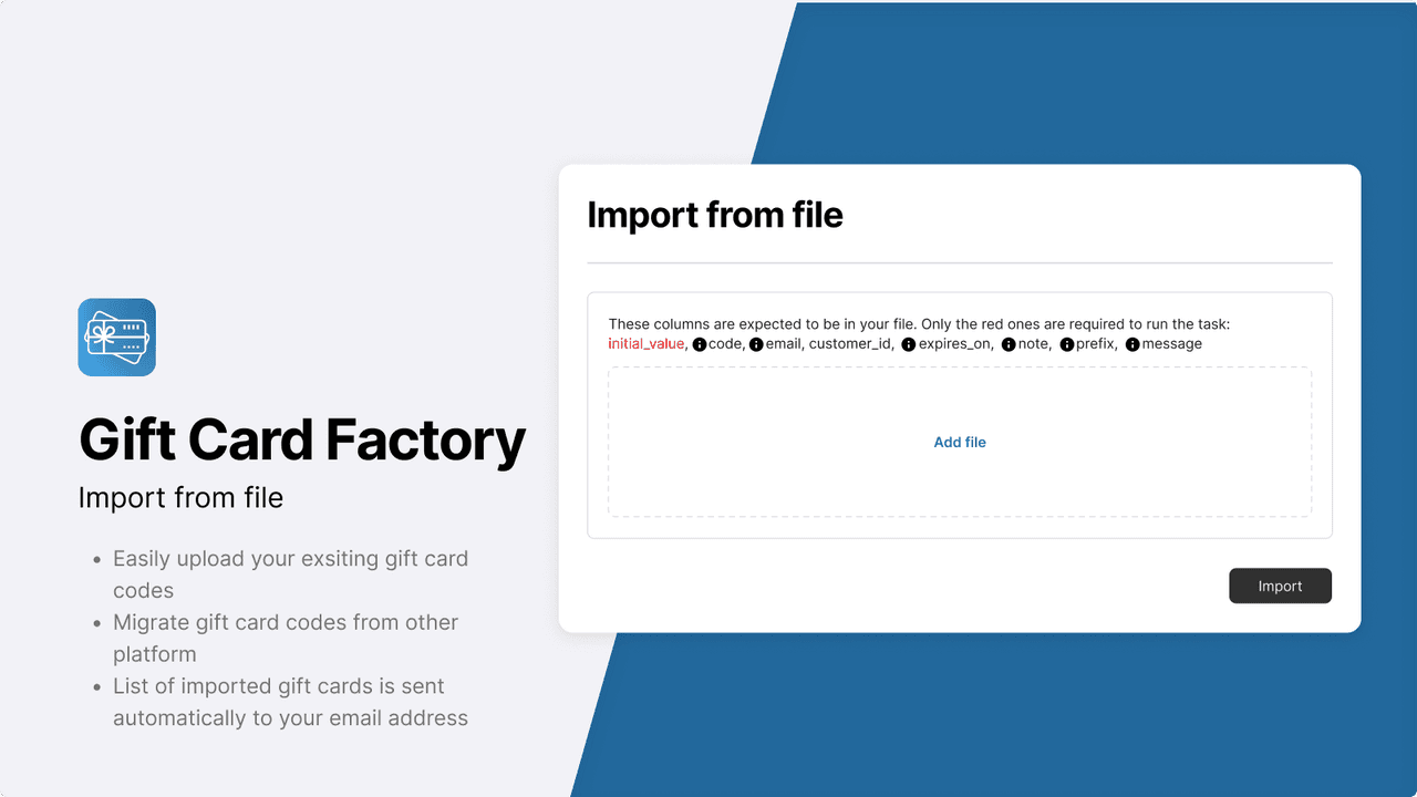 Gift Card Factory generating and sending gift cards in bulk for corporate gifting.