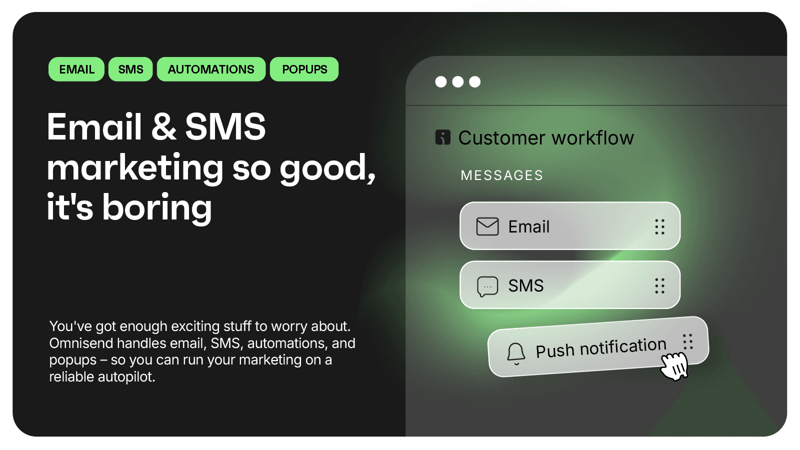 Omnisend Popups shown on its Shopify App Store listing.