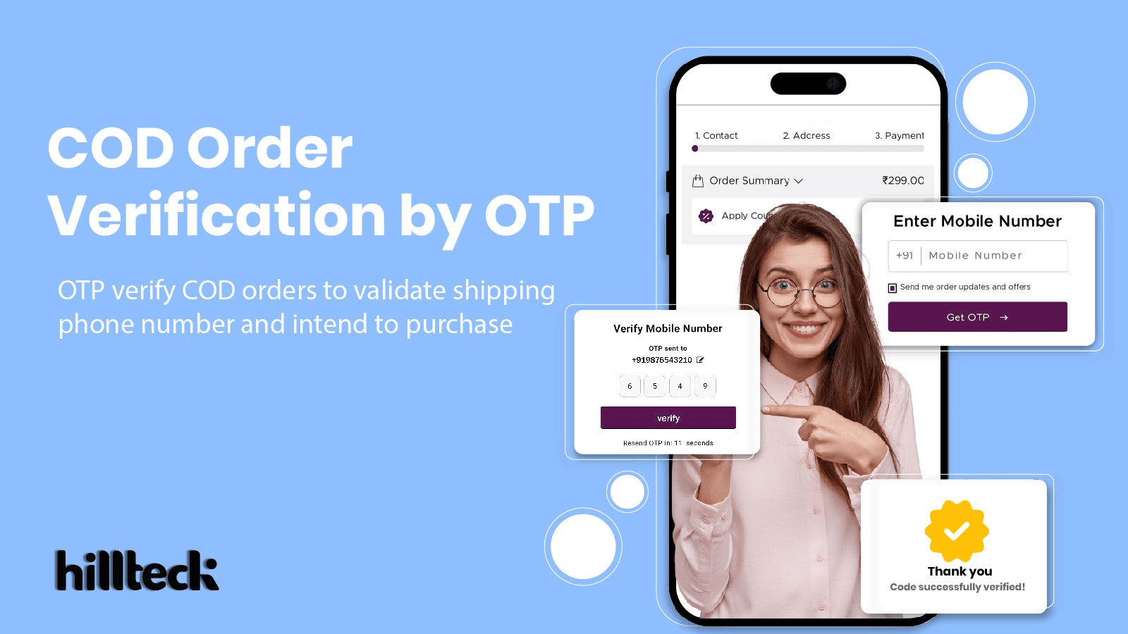 Hillteck shown on its Shopify App Store listing.