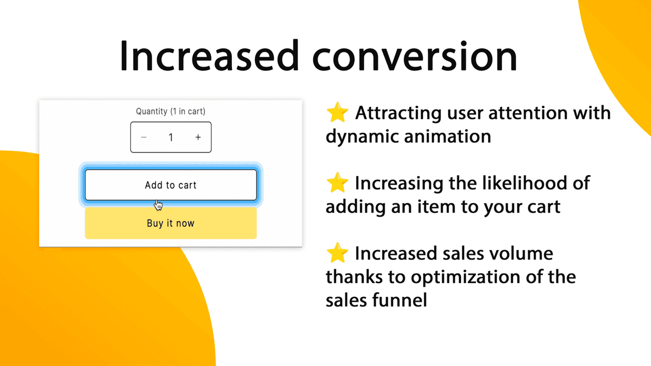 Animated Button Cart showing a motion effect on the add-to-cart button.