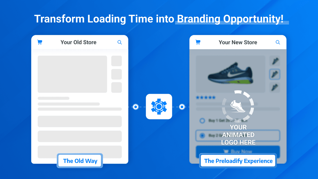 Preloadify showing a branded page preloader animation.