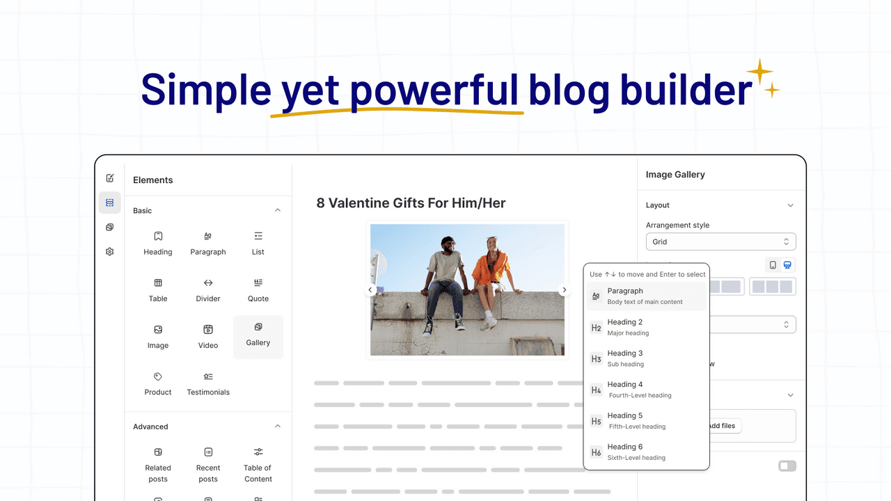 Avada AI Content Blog Builder generating an SEO-ready blog post.