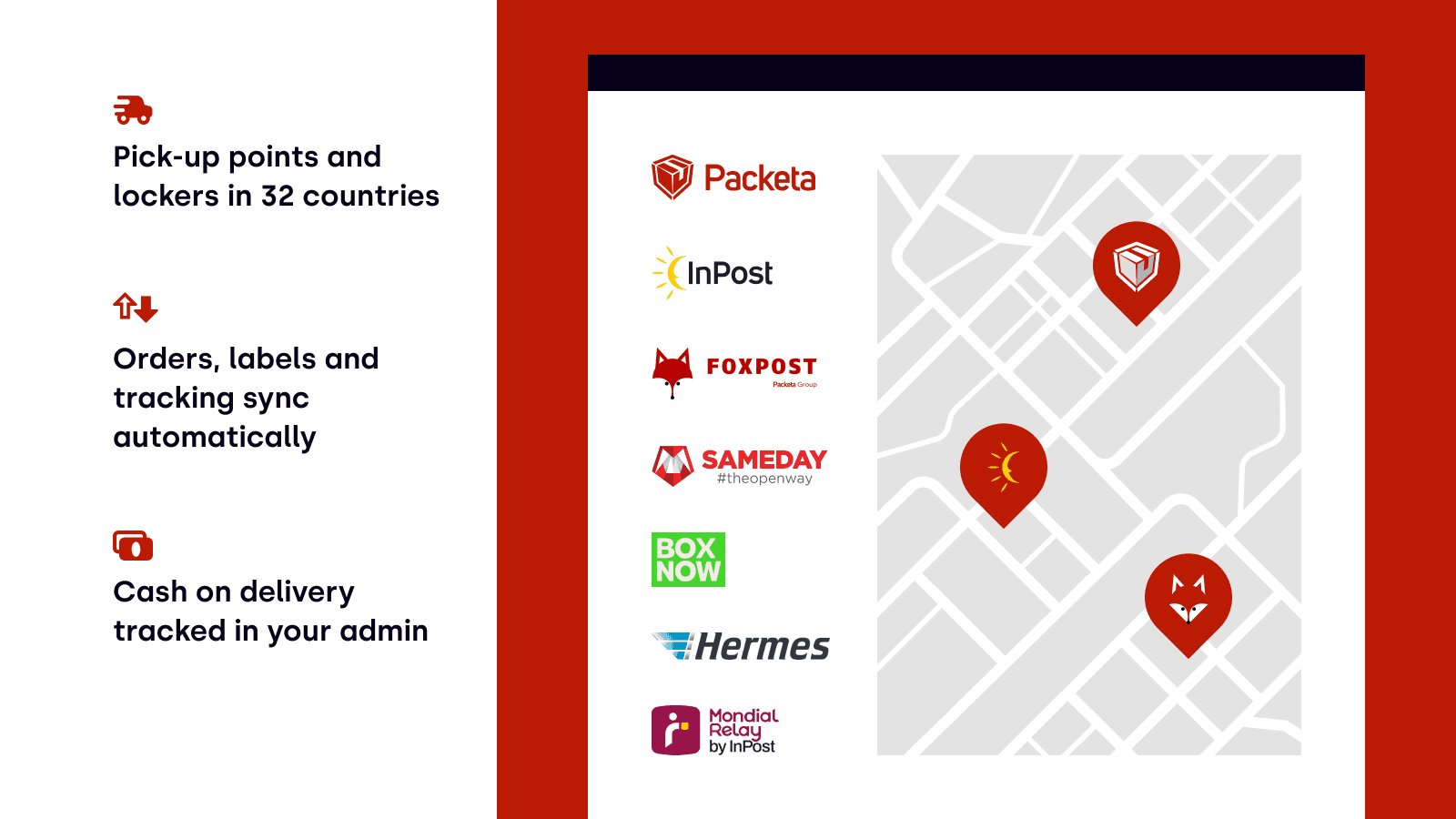 Packeta shown on its Shopify App Store listing.