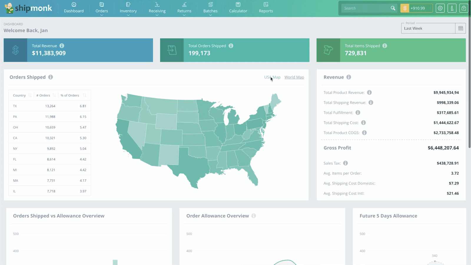 ShipMonk shown on its Shopify App Store listing.