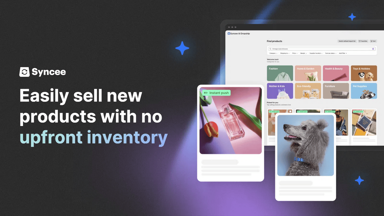 Syncee, a supplier marketplace connecting stores with vetted vendors.
