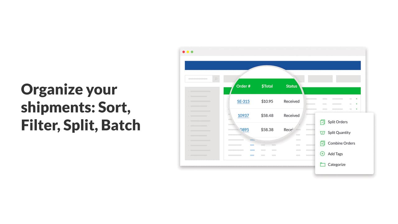 ShippingEasy showing shipping bundled with email marketing and inventory.