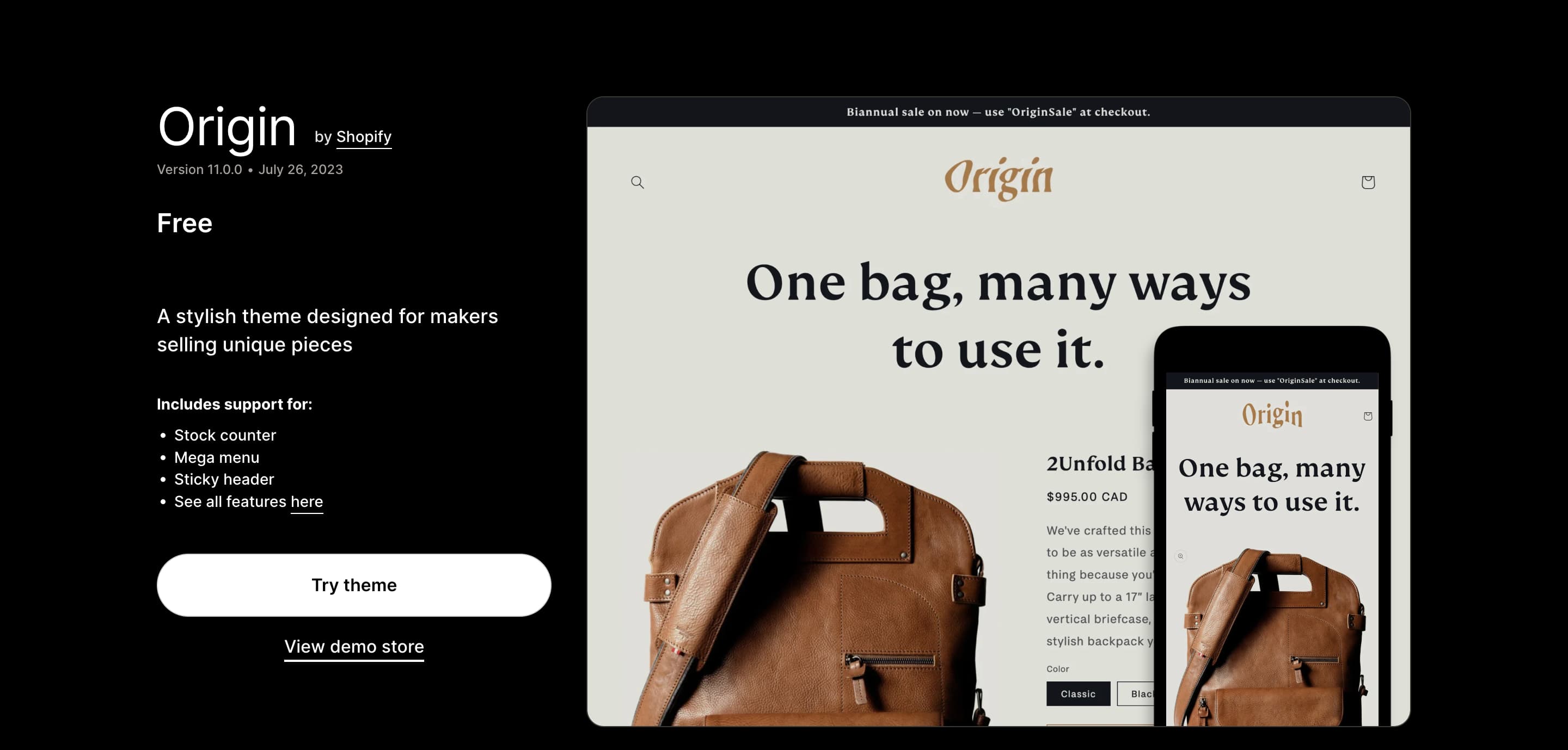Origin theme shopify themes ecommerce libautech Elevate Your Online Store in 2023 The Best Free Shopify Themes