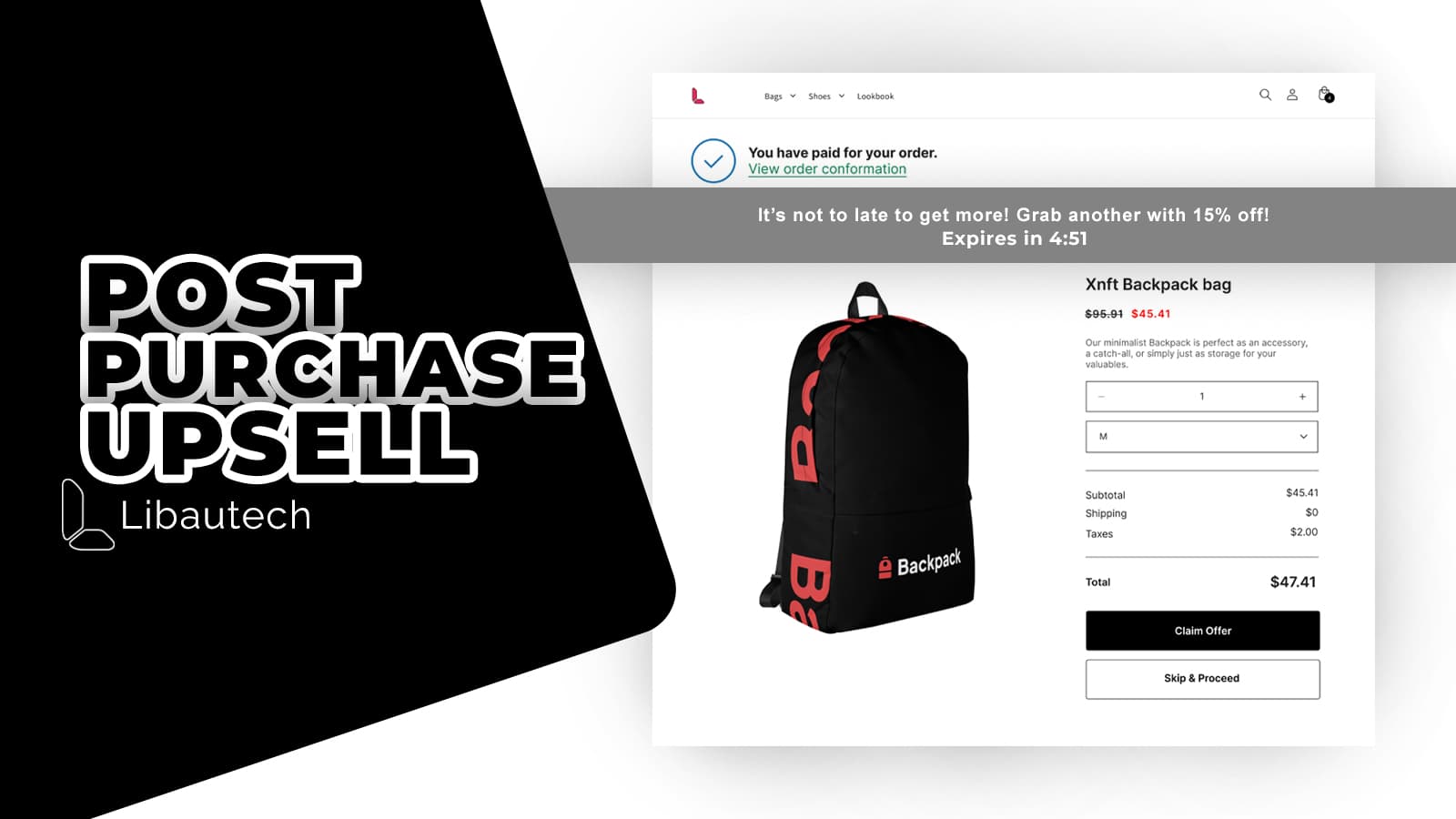 How to Set Up Post-Purchase Upselling with Libautech Smart Upsell