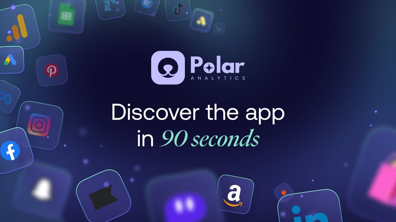 Polar Analytics real-time dashboard for Shopify