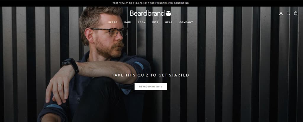Beardbrand Announcement Bar