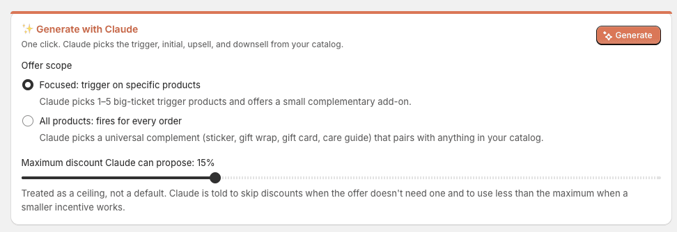 Step 2: Let Claude Generate Your Upsell Offers
